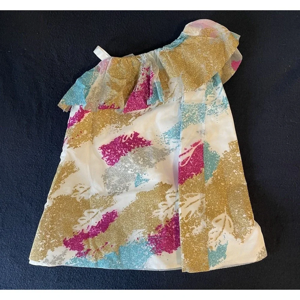 Disney Store Pocahontas Princess Dress Up Costume Shift Feathers Glitter Size 4T - Picture 3 of 10